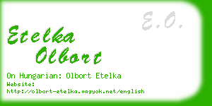 etelka olbort business card